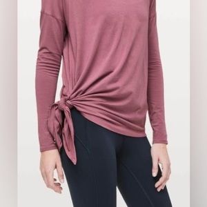 Women’s Lululemon side tie top pink size 6